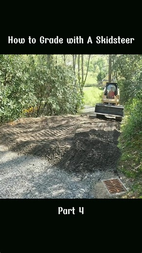 How to Grade with A Skidsteer #Grade #skidsteer #dump #truck