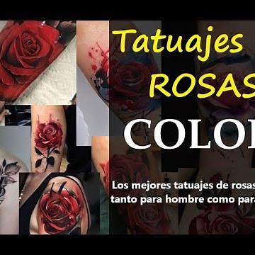 ▷▷ Tatuajes de ROSAS a COLOR ✔️ 🌹【+700 Diseños】