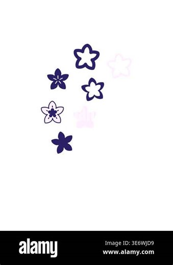 rise and float animation of a japanese floral pattern made of flower icons Stock Video Footage - Alamy