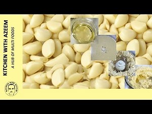 Garlic | ginger | paste | how to make garlic paste at home