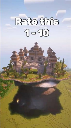 Minecraft Castle Flying Island Build Timelapse ! #minecraft #minecraftbuilding #timelapse #castle