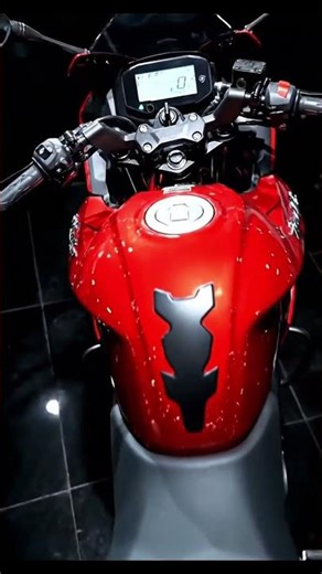 NS Red Ka Bold Look 🚀 #bikereview #pulsarns200 #bajajpulsar #fighter #shorts #ytshorts