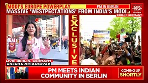 PM Modi reaches the venue in Berlin where he will address the Indian diaspora, amid the sounds of dhol and drums. India Today's Anjana Om Kashyap reports live Watch #IndiaFirst LIVE: http://bit.ly/3a2Oobm | #India #Germany #Berlin #PMEuropeVisit #Europe | India Today