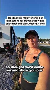 DIY Blackstone Bumper Mount for RV #rvmods #blackstonegriddle