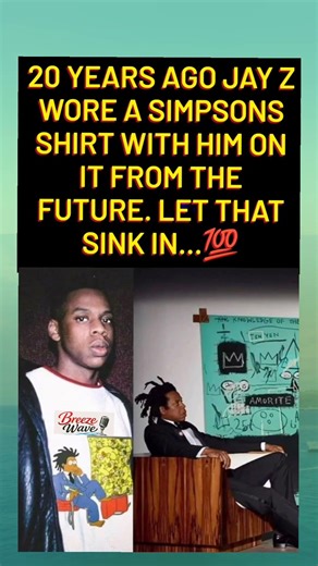 Jay-Z Wore A "Simpsons"Shirt 20 Years Ago #viral #news #jayz #shorts