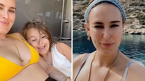 Rumer Willis jumps off a yacht as she enjoys vacation in Greece