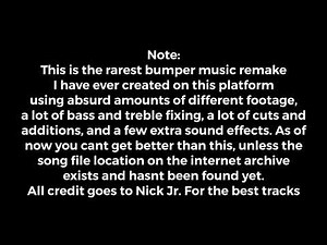 Nick Jr 2012 rare bumper music