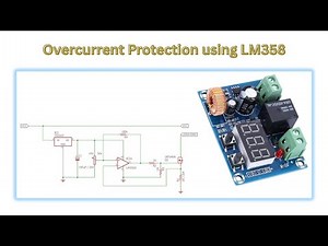Overcurrent protection circuit using LM358