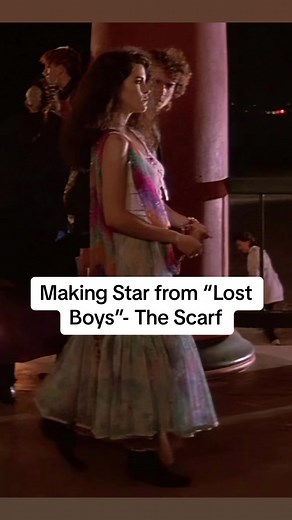 Making Star from “The Lost Boys - The Scarf I kinda fell down the 80’s wormhole with this one and am obsessed. Its perfect for summer and also #SEQUINS. #LostBoys #LostBoysCosplay #Vampire #Vampires #JamiGertz #KieferSutherland #SantaCarla #80s #JasonPatric #SeamstressesOTikTok #WIP #CostumeDesign #Halloween #HalloweenCostume #SusanBecker