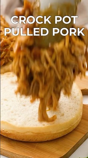 Crock Pot Pulled Pork #recipe #recipes #pulledpork #crockpot