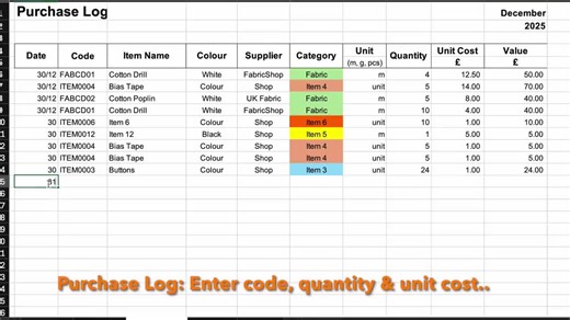 Advanced Inventory Tracker Bundle | Raw Materials and Finished Goods | Stock, Sales & Restock Spreadsheet for Makers and Small Business
