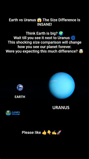 Earth vs Uranus 😱 The Size Difference Is INSANE!