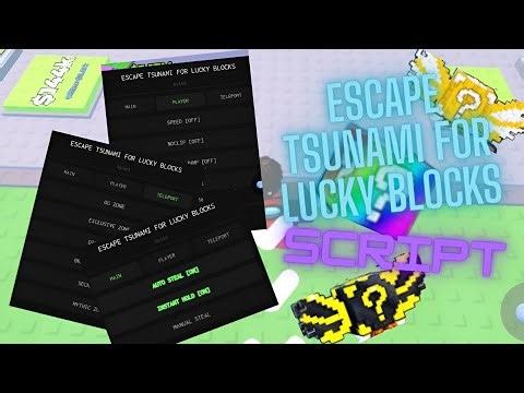 ESCAPE WAVES FOR LUCKY BLOCKS Script No Key AUTO STEAL & AUTO TELEPORT l Pastebin 2026 l MOBILE/PC