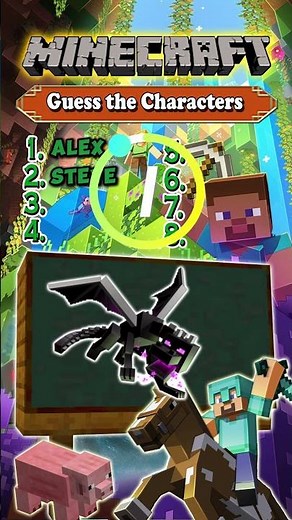 Guess That Minecraft Character Fun Quiz! #quiz #trivia #minecraft #guessinggame