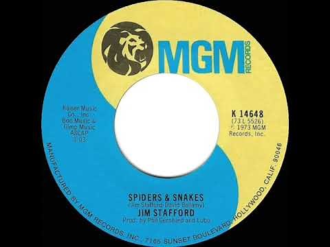1974 HITS ARCHIVE: Spiders And Snakes - Jim Stafford (stereo 45)