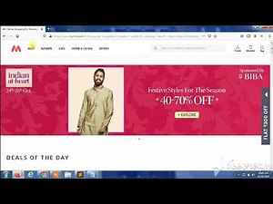 How to create Myntra Shopping website using Html and css in 1 minute