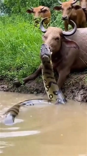 STOP Trying to Save Cows from Giant Snakes #viralreels #wildliferescue #animals #wildlife #30millionviews | MGTC Farming