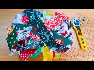 When Scraps Turn Into Something Amazing | Sewing Project For Leftover Fabric | Christmas Decor Ideas