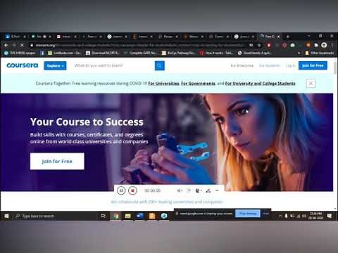 How to create free Coursera account using University Email ID