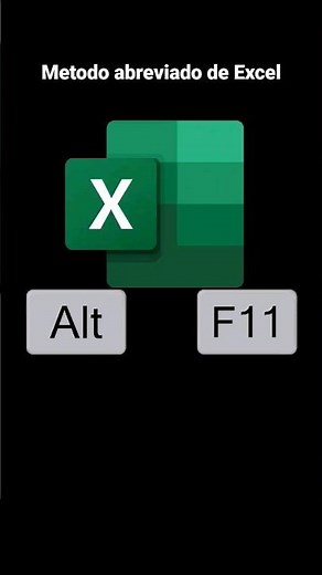 Alt F11 en Excel permite abrir la ventana de Visual Basic #tutorial #shorts #excel