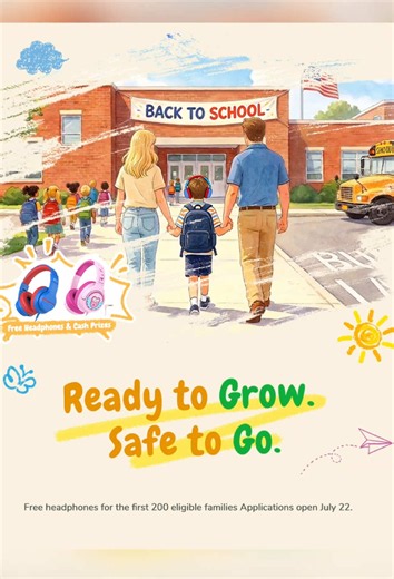 🎒 READY TO GROW. SAFE TO GO. 🎁Win FREE iClever Headphones &up to $300 CASH PRIZES! 🎧💰 Back-to-School season is here, and we’re helping your kids start the school year with safer, more comfortable listening! Enter our BTS event for a chance to win our best-selling headphones for FREE and win big! 👇 HOW TO ENTER: 🚀Follow @icleverkids_ 1️⃣ Apply: Tap the link in our bio or head to iclever.com to apply for your free pair. 2️⃣ Share: Capture & post a real Back-to-School moment (First day, packi