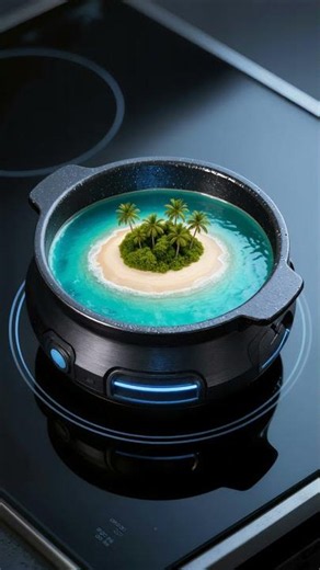A tiny tropical island cooked in an alien kitchen 👽🏝️