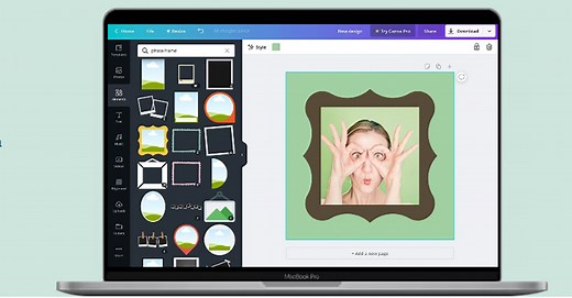 Hướng dẫn ghép ảnh vào khung trên Canva