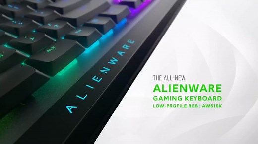 New Alienware Low-Profile RGB Gaming Keyboard AW510K Light, Alienfx Per Key RGB Lighting, Media Controls Brand\tAlienware Compatible Devices\tGaming Console Connectivity Technology\tUSB Keyboard Description\tGaming Special Feature\tLighting Color\tLunar Light Number of Keys\t104 Keyboard backlighting color support\tRGB Style\tKeyboard Product Dimensions\t18.3