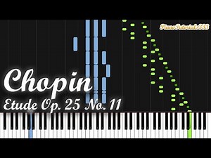 Chopin - Etude Op. 25 No. 11: Winter Wind (Piano Tutorial) [Synthesia]