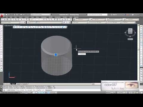 Autocad hacer chaflan 3d