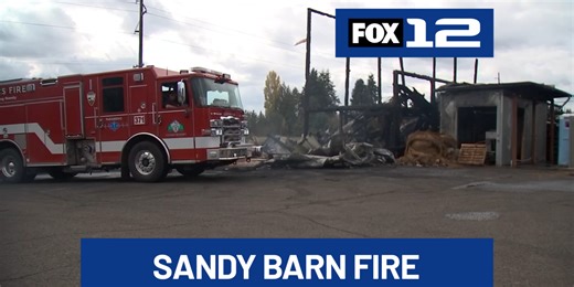 Historic barn belonging to USDA meat plant in Sandy destroyed in fire
