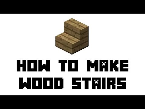 Minecraft Survival: How to Make Wood Stairs