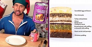Would You Ever Eat Christmas Dinner From A Can? This Mans' Review Says It All