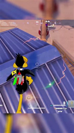 Daffy Duck Rushes for The WIN! - Fortnite Gameplay #shorts