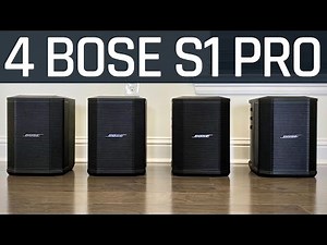 Four Bose S1 Pro - Audio Sound Test Demo & Set Up