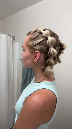 montana (@montana.coles) - I love these bubble braids🫧 it’s definitely an easier alternative to dutch braids! #findyourgrace #nourisheveryyou #hairtok #hairstyles #hairstylestutorial #summerhairstyles #summerlooks #shorthairstyles #bubblebraid #bubblebraidtutorial