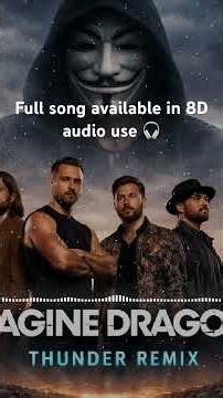 Imagine dragons - thunder- 8D audio #remix #dancemusic #musicatechno #edm #tranceremix #alanwalker