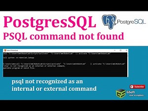 how to solve psql not recognized issue | psql not a command issue on windows | postgres sql [SOLVED]