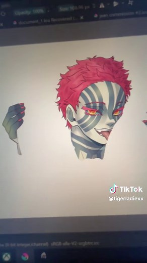 Demon Slayer Akaza Edit & Watermelon Art