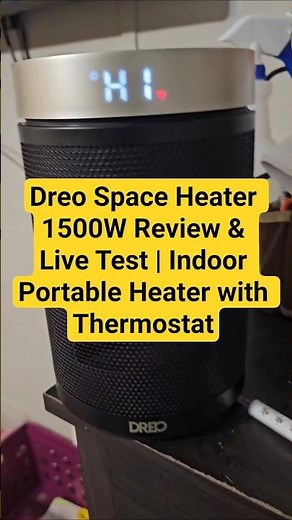 Dreo Space Heater 1500W Review & Live Test | Indoor Portable Heater with Thermostat