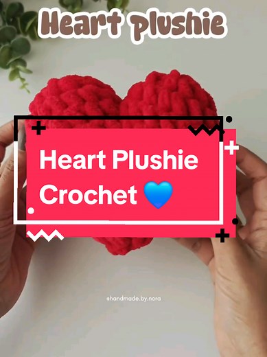 Heart Plushie Crochet Free Pattern Tutorial