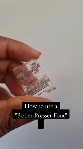 Heres how to use a Roller Presser Foot. Inused PVC plastic for my demonstration.I hope you found this video helpful . #sewing #sewingtiktok #sewingtutorial #rollerpresserfpot #sewingforbeginners #sewingforyoupage #sewingproject #sewingcommunity #singersewingmachine #sewingcommunity