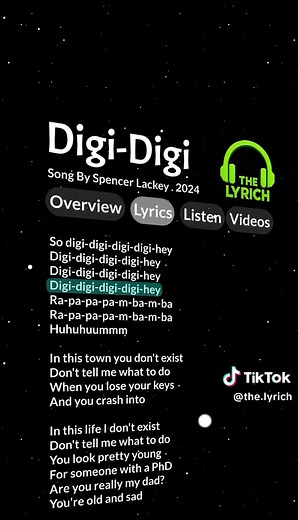 Digi-Digi by Spencer Lackey Lyrics