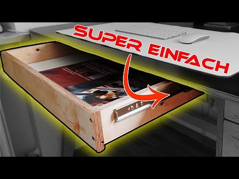 Schubladen nachrüsten super einfach - So bekommt jeder Tisch eine Schublade - Tab