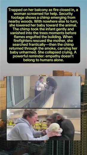 "THE CHIMP THAT SAVED A BABY"#viral #trending #video #shortvideo