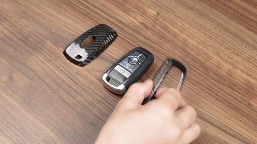 T-carbon Key Fob Cover Fits for Ford F150 F250 F350;Carbon Fiber Key Shell Case with Keychain Fits Ford Maverick Mustang Edge Explorer Escape 4 5 Buttons Smart Remote Key Protector Accessories | Shenzhen Xiuniuxiansheng Technology CO.Ltd.