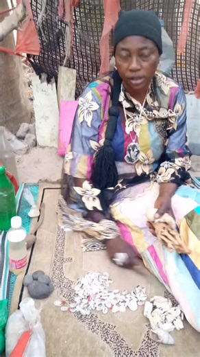 Sorting Seashells in a Colorful Outdoor Setting