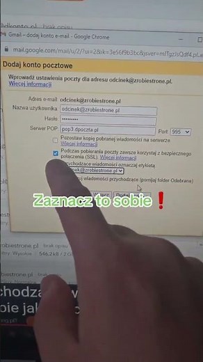Jak Dodać Maila Firmowego do Konta Gmail? Firmowa Poczta w Gmail #shorts