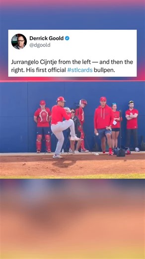 Joshua Shiffman on Instagram: "St. Louis Cardinals newest pitching prospect @_loo.cijntje who was acquired in the Brendan Donovan trade and who can throw with both hands throws his first bullpen session 👀 - Via - (Dgoold - X) - #baseball #mlb #pitching #baseballlife #sports"