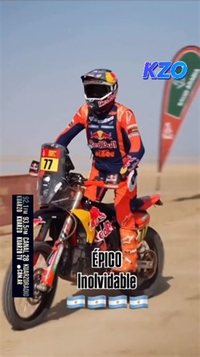 KUARZO MULTIMEDIOS on Instagram: "🏆 Luciano Benavides 🇦🇷 ganó el Rally Dakar 2026 tras la mejor definición de la historia en motos: El brillante salteño de KTM aprovechó un insólito error del norteamericano Brabec (Honda) y se impuso en motos por solo dos segundos, en el desenlace más parejo de todos los tiempos. @l.benavides77 🙌🏻 #Dakar2026"